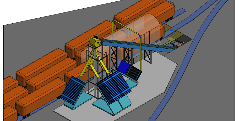 Containerized bulk loading system will increase grain loading capacity exponentially